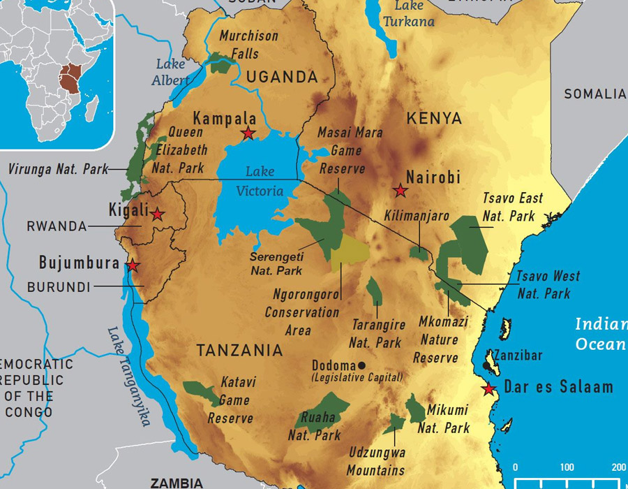 Tanzania Map